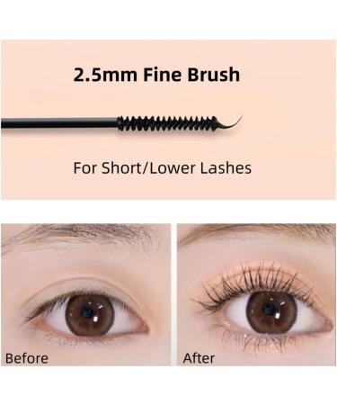 Waterproof mascaramascara with fine brush for short and thin eyelashes volume longlasting lengthening and thickening smudgeresistant black - Buy Online on GoSupps.com