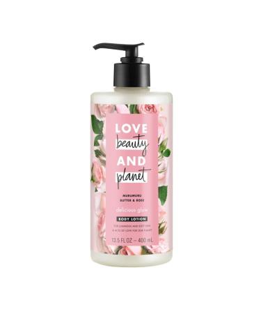 Love Beauty and Planet Murumuru Butter & Rose Body Lotion Delicious Glow 13.5 fl oz (Pack of 2)