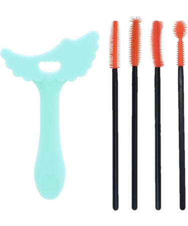 Marscara Guide Template Silicone Mascara Shield Stencil Multi-Functional Makeup Aid Tool for Daily Use Dating Night Out Green + Eyelash Brush - Buy Online on GoSupps.com