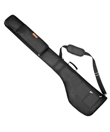 AKOZLIN Golf Carry Bag 8-10 Golf Clubs Lightweight Foldable Travel Golf Case with Strap Waterproof Sunday Bag Black