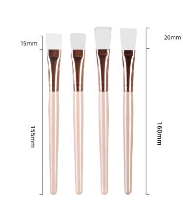TEONEI Facial Mask Brush Set - 4Pcs Soft Makeup Brushes with Wooden Handles | Ideal Cosmetic Tools for Face Masks & Skincare - Buy Online on GoSupps.com