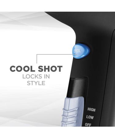 Conair Ionic Ceramic Hair Dryer 1875W with Diffuser & Concentrator - Black - Buy Online on GoSupps.com