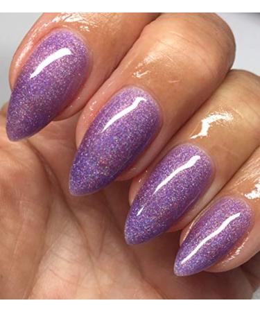 Bluesky Gel Nail Polish LILAC PURPLE GLITTER CH16 FAIRY GODMOTHER UV LED Soak Off