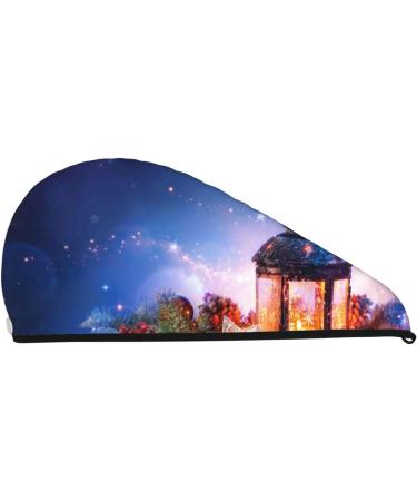 Christmas Microfiber Hair Towel | Soft Super Absorbent Hair Wrap for Women - Quick Dry Coral Velvet for Long Curly & Thick Hair - Buy Online on GoSupps.com