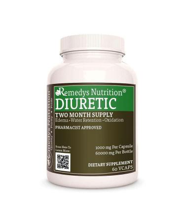 Diuretic -Remedy's Nutrition - 1 000mg per Capsule/60 000mg per Bottle/Vegan Caps