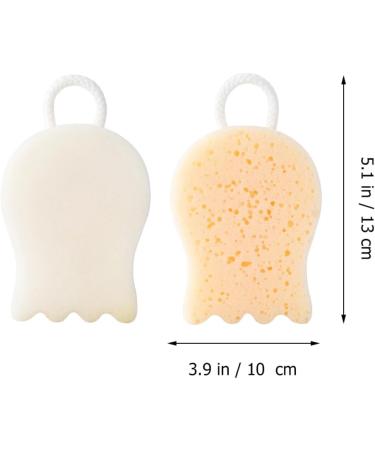 Beaupretty 4 Pcs Bath Sponge Exfoliating Pads - Mesh Shower Balls for Soft Skin | White Pouf Exfoliator for Bathing | International Shipping Available - Buy Online on GoSupps.com