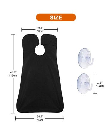 Beard Bib Apron - Non-Stick Grooming Cloth for Easy Shaving & Trimming | Perfect Men's Gift for Valentine's Day - Buy Online on GoSupps.com