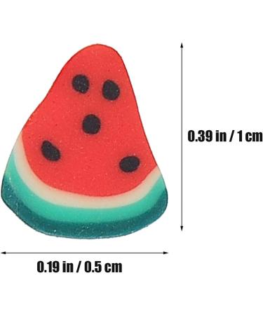 EXCEART Watermelon Charm 5 Pcs 3D Polymer Clay Sticker Slices for DIY Art Supplies (1x0.5x0.1CM) | International Shipping Available - Buy Online on GoSupps.com