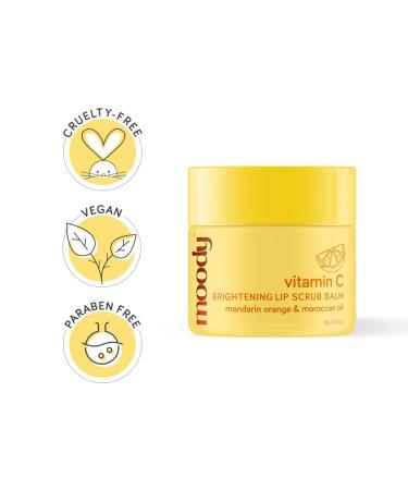Vitamin C Lip Scrub Balm | 85% Dark Lip & Pigmentation Reduction | Vegan Mandarin Orange & Argan Oil | 15g for Men & Women - Buy Online on GoSupps.com