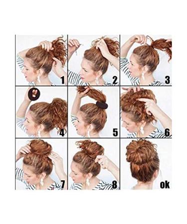 3Pcs Brown Hair Bun Donut Maker - Stylish Knot Tools for Updos | Chignon Accessories for Women & Girls - Buy Online on GoSupps.com