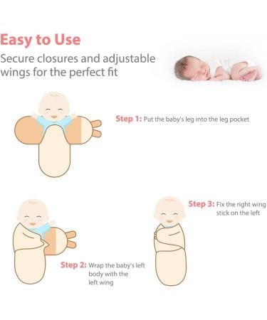 Vicloon Baby Swaddle Wraps 3 pcs Organic Cotton Blanket 0-3 Months | Breathable Newborn Swaddle for Boy and Girl (Dark Blue) - Buy Online on GoSupps.com