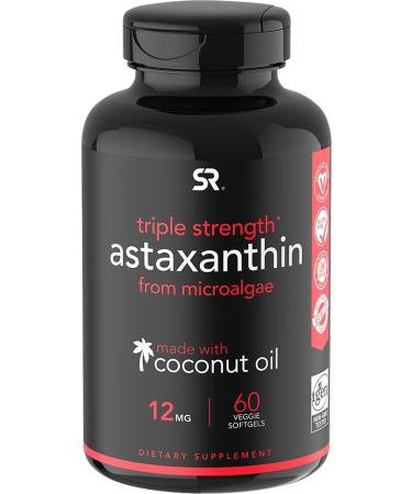 Sports Research Astaxanthin Triple Strength 12 mg 60 Veggie Softgels