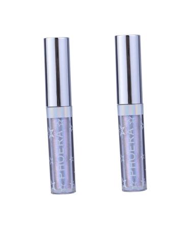 Angoily 2pcs Liquid Eyeliner Liquid Eyeshadow Pearlescent Eyeshadow Eye Shadow Pigment Water Proof 1 count (Pack of 1) As Shownx2pcs