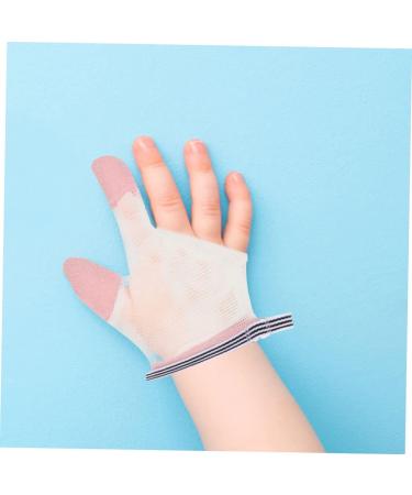 DOITOOL Kids Pink Net Biting Gloves 1 Pair | Children's Mittens for Baby Hands | 11X9.5CM - Buy Online on GoSupps.com