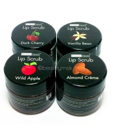 Lip Scrub With Antioxidants and Vitamin E 4 pcs Set All 4 Different Flavors 04 PCS