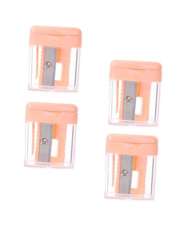 4pcs Pencil Sharpener Eyeliner Sharpener Makeup Sharpener Makeup Pen Sharpener Lipstick Sharpener Cosmetic Pen Sharpener Makeup Tool Single Hole Sharpener Woman Makeup Accessories