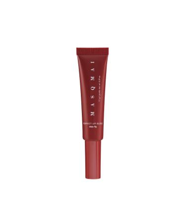 MASQMAI Perfect Lip Gloss Lip Gloss with Volumizing Peptide Fig Tone: Baby Fig
