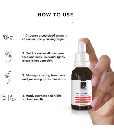 ican London AHA 30% + BHA 2% Serum - Healthy Exfoliating Brightening Facial Serum 30ml - Buy Online on GoSupps.com