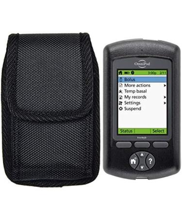 Premium Pouch Case with Belt Clip for Omnipod PDM V2 - Black | Diabetes Manager - Buy Online on GoSupps.com