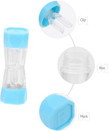 Solustre 5-Pack Contact Lens Containers - Colored & Fake Lenses Travel-Friendly Makeup Remover | Durable ABS Plastic - Buy Online on GoSupps.com