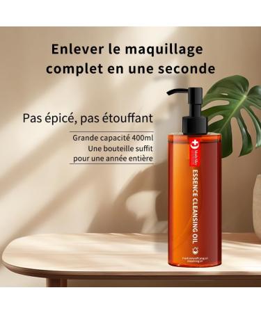 Th noir d maquillant huile visage yeux l vres d maquillant eau temp rature et nettoyage muscles sensibles d maquillant huile - Buy Online on GoSupps.com