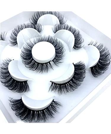 HBZGTLAD Soft Mink Lashes - 5 Pairs Fluffy Wispy False Eyelashes for Dramatic Makeup (ML83) - Shop Internationally - Buy Online on GoSupps.com