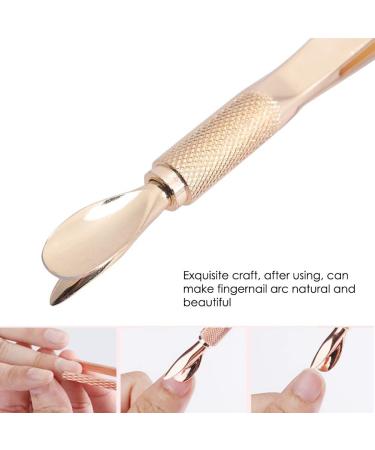 Stainless Steel Nail Pinching Clip with Nail Pusher Nail Shaping Clip Effortless Remover Nail Glue Dead Skin Sculpture Nail Art C Curve(Golden) - Buy Online on GoSupps.com