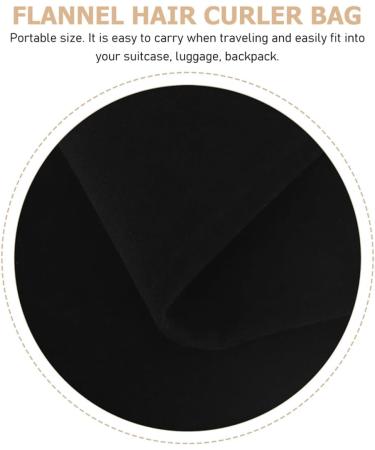 NOLITOY 6pcs Hair Curling Wand Hair Dryer Travel Bag Hair Stylist Travel Bag Modeling Travel Case Flannel - Buy Online on GoSupps.com