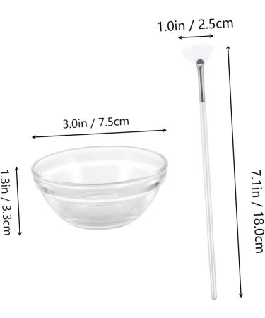 Healeved 1 Set Beauty Brush Facial Bowl DIY Bowl Applicator Mud Applicator Beauty Brush Mixing Bowl Skin Treatment Brush Sleeping Brush - Buy Online on GoSupps.com