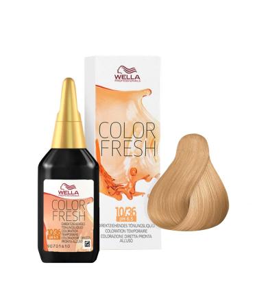 Wella Color Fresh gloss tint 10/ 36 light blonde gold-violet (1 x 75 ml) - Buy Online on GoSupps.com