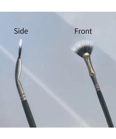 Angled Eyelash Brush 120 Degree Angled Eyelash Definer Fan Brush - Eyeliner Detail Brush Makeup Brush Lash Wand Brush Fan for Natural Lifted Effects and Enhance Lower Lashes R-b - Buy Online on GoSupps.com