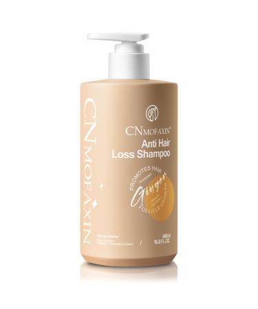 Anti Hair Loss Shampoo Nourishing Hair Growth Ginger Shampoo for Men & Women - Volumizing Hair Regrowth Treatment infused with Herbal Essences Rose & Castor Oil 16.8 fl. oz