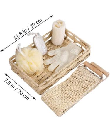 Healeved 2 Sets Bath Flower and Skincare Set for Women - Skin Cleaning Scrubbers, Foot Scrubbing Tool, and Body Clean Tool - 2pcs 30x20cmx2pcs - Buy Online on GoSupps.com