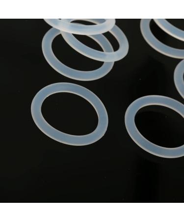 Harayaa Pack of 10 Transparent Silicone Rings for Pacifier Holders | Durable Accessories for Pacifier Chains - Ideal for Babies - Buy Online on GoSupps.com
