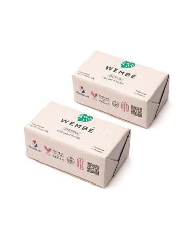 Soap Bars Handmade in Paraguay + Natural Essential Oils & Fruits - Detoxifying Coconut (5.6oz 2-Pack) Coconut - Detox 5.6 Ounce (Pack of 2)