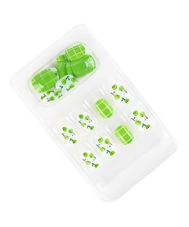 dijiusidy False Nail Fashionable Various Shapes Fingernail Full Coverage Strong Viscosity Adjustable Paster for Manicure Art 14 F741 14 1 count (Pack of 1)