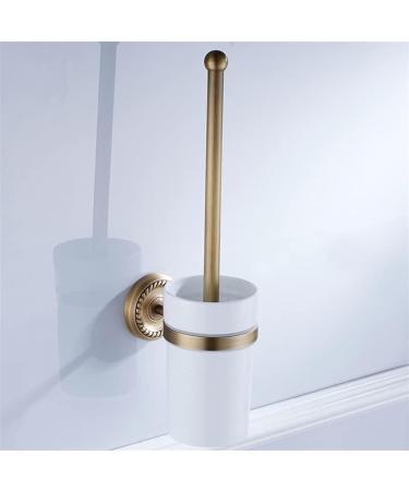Bathroom Toilet Bowl Brush and Holder Bathroom Cleaning Bathroom Hardware Pendant European-Style Bathroom Copper Ceramic Ttoilet Cup Set Wall-Mounted - Buy Online on GoSupps.com