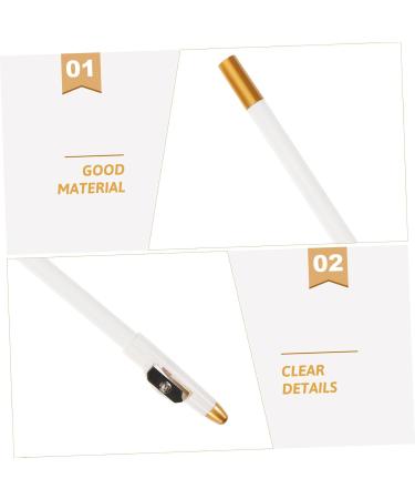 WOONEKY 12pcs Eyebrow Pencil Sharpener Wood Brow Pencil Portable Brow Pencil Eye Brow Pencil White Wooden - Buy Online on GoSupps.com