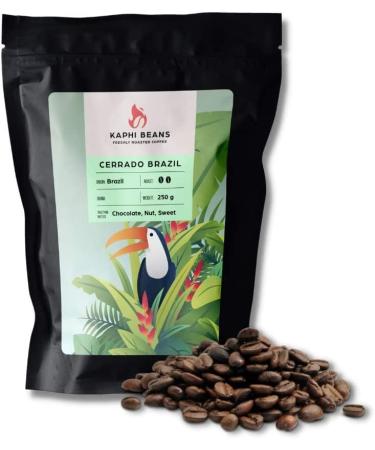 Kaphi Beans Single Origin Medium Roast Cerrado Brazil Coffee- Freshly Roasted (Filter 2kg) Filter 250 g (Pack of 1) - Buy Online on GoSupps.com