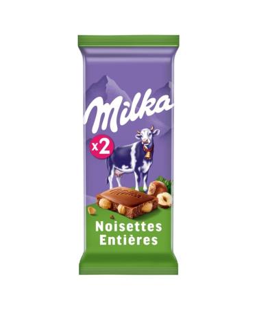 G n rique Milka Milk Chocolate Hazelnut Irresistible Flavour 200 g Tablets - Gourmet Sweetness for All - Pack of 4