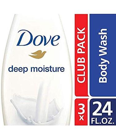 Dove Deep Moisture Nourishing Body Wash 24 oz - Pack of 3 | Hydrating Shower Gel Set - Buy Online on GoSupps.com
