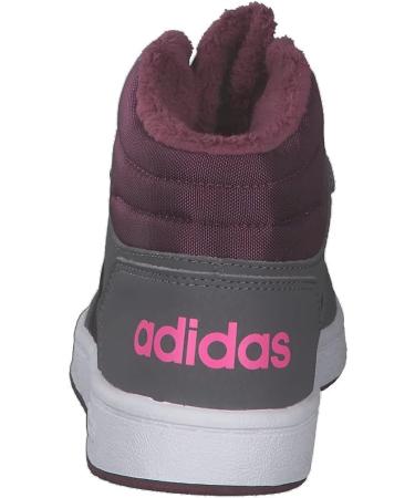 Adidas Unisex Kids Hoops Mid 2.0 Fitness Shoes - Grey Five/Core Black/Screaming Pink - Size 37 1/3 EU - International Shipping Available - Buy Online on GoSupps.com