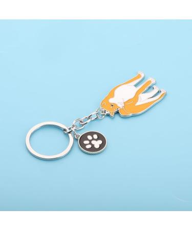 ENSIANTH Dog Keychain - Perfect Gift for Dog Lovers | Puppy Paw Print Keyring for Dog Owners - Ideal for Moms & Dads | Akita & More - Buy Online on GoSupps.com
