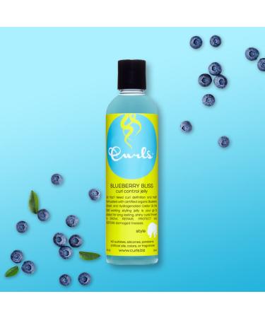 Curls Blueberry Bliss Control Jelly 8oz - Define & Defrizz for Wash & Go's, Twist Outs, Braid Outs, Roller Sets - All Hair Types - Buy Online on GoSupps.com