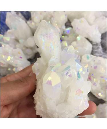 Stone Crafts Colorful electroplated Crystal Gemstone Cluster Flower Reiki Aura Coated Stone Stone Crystal Reiki - Buy Online on GoSupps.com