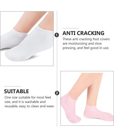 Minkissy Moisturizing Socks for Women - 3 Pairs of Heel Care Socks Protective Cover for Soft Feet 16.5x8.5cm - Buy Online on GoSupps.com