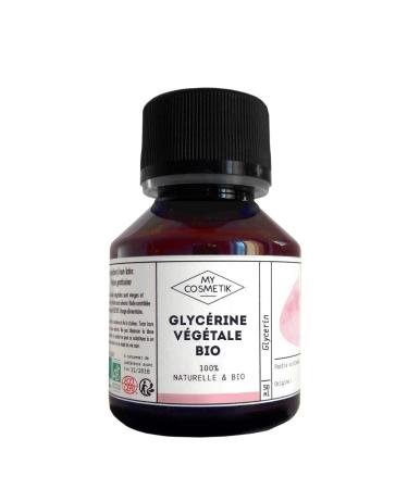 MY COSMETIK - Organic vegetable glycerin AB 100% Pure and Natural - Cosmetic active ingredient - Moisturizing and softening - 100 ml