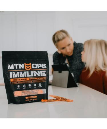 MTN OPS Daily STM Immune Booster - Citrus Orange Flavor | 30 Stick Pouch | International Shipping Available - Buy Online on GoSupps.com