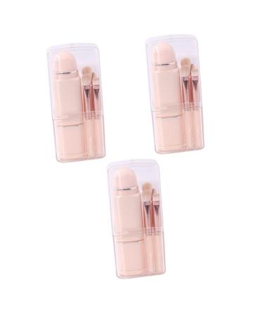 FRCOLOR 3 Sets 8 in 1 Makeup Brush Eye Shadow Portable Makeup Brush Eyeshadow Eyeliner Brush Facial Kit Make up Travel Artificial Fiber Double Head Cosmetic Brush