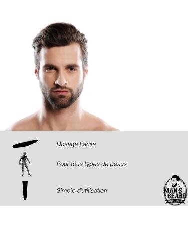 Man's Beard - Transparent Precision Beard Shaving Gel with Aloe Vera - Sensitive Skin - 75 ml - Ingredients of Natural Origin - 100% Made in France - Buy Online on GoSupps.com